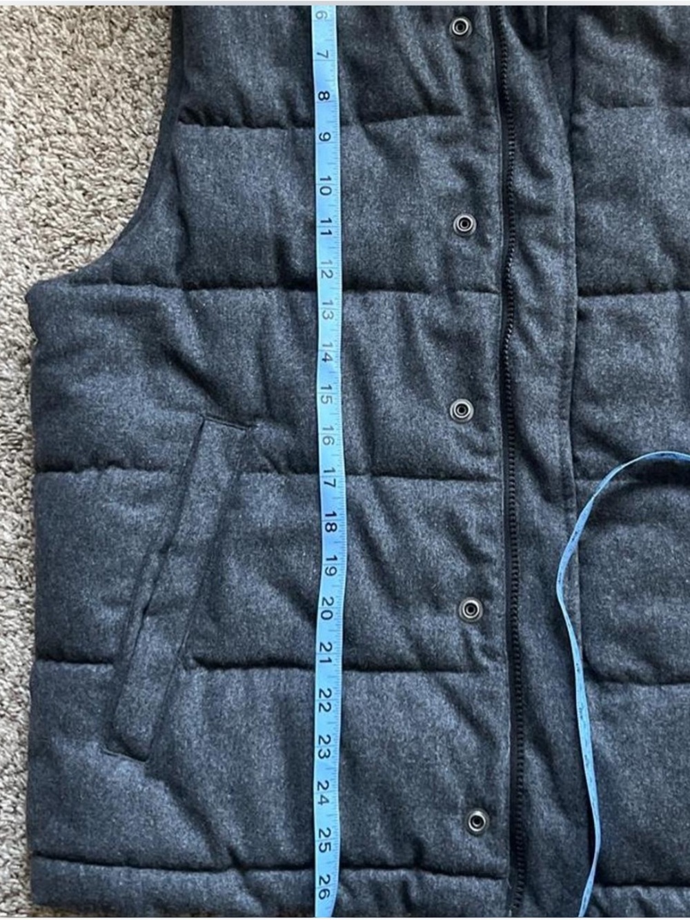 H&M Dark Gray Quilted Puffer Vest - Picture 4 of 5